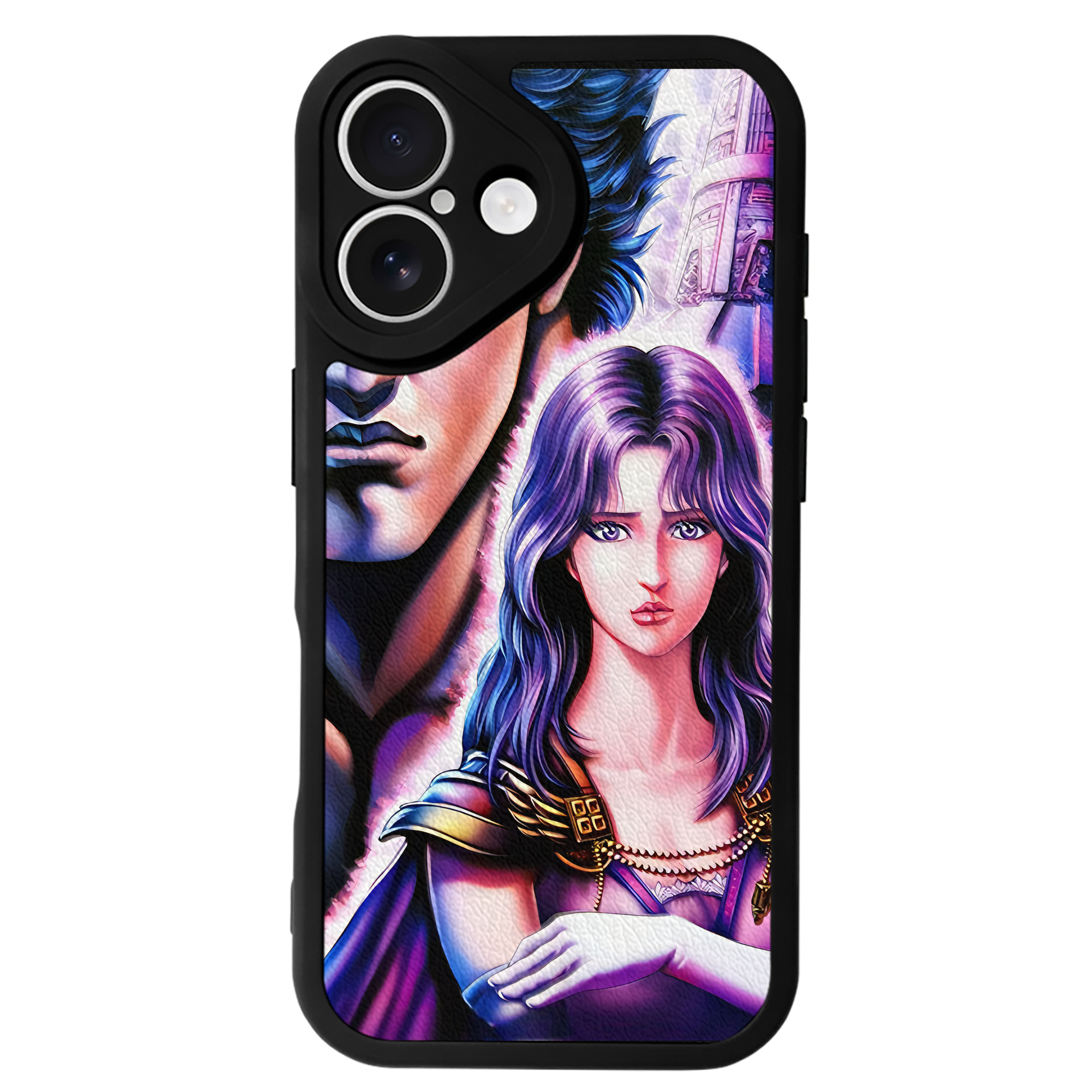 （画像用） 北斗の拳 Fist of the North Star 【iPhone 16シリーズ対応】シリコンスマホケース（レザー調） 材質：シリコン